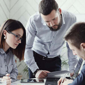 Business situations. People in the office